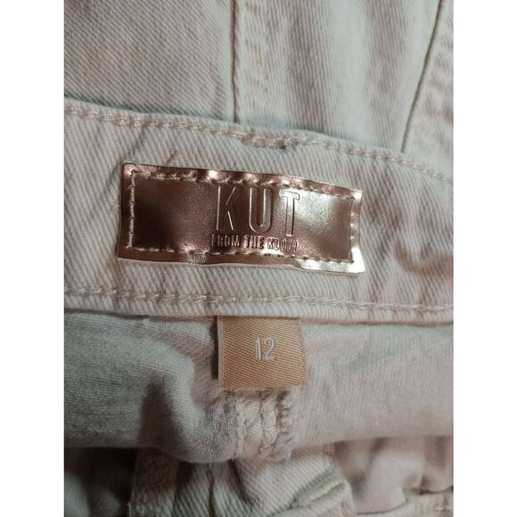 Kut From the Kloth Jeans Ladies 12‎ Ivory High Rise Mom - Picture 5 of 8